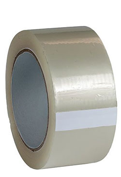 HM 018 Economy Carton Sealing Tape 1.8 Mil Clear 3" x 110 Yds. Pack of 6 